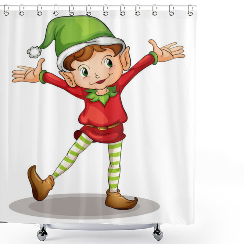 Personality  Little Elf Shower Curtains