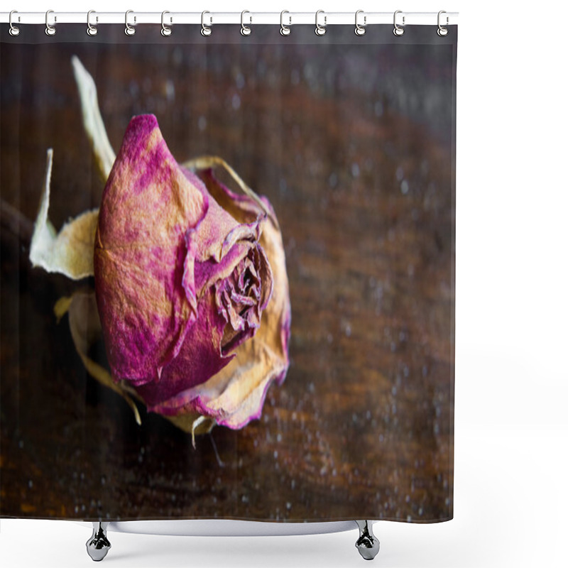 Personality  Dried Rose Shower Curtains