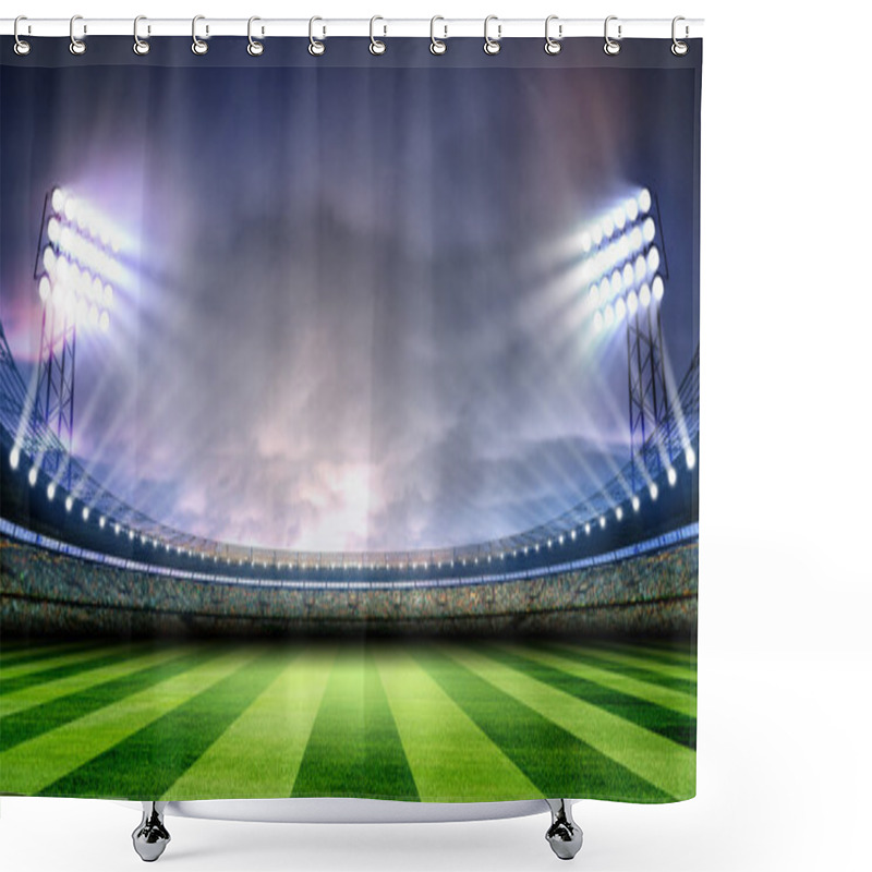 Personality  Stadium Lights Shower Curtains