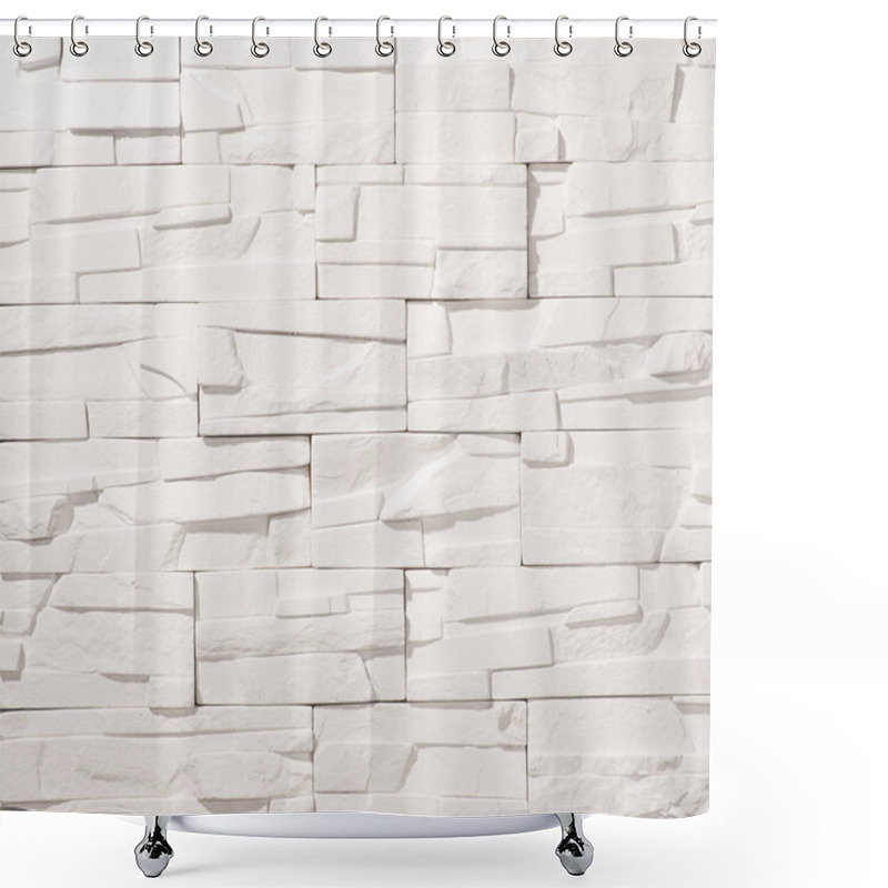 Personality  Stone And Brick Masonry Walls Shower Curtains