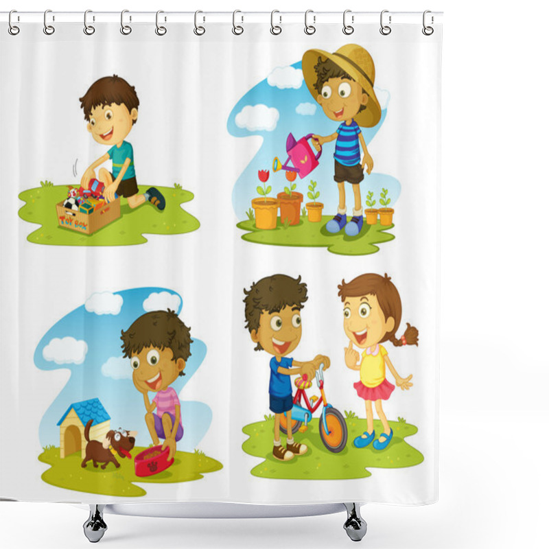 Personality  Kids Shower Curtains