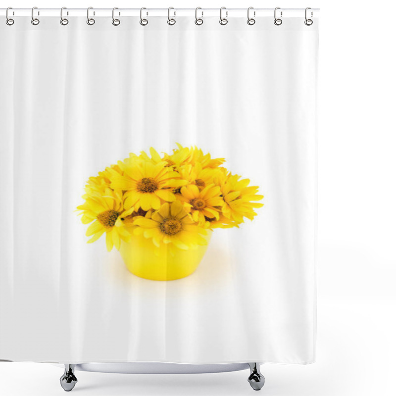 Personality  Beautiful Yellow Flowers Shower Curtains