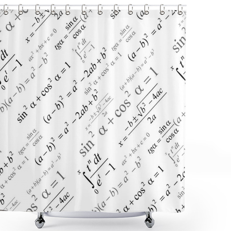 Personality  Seamless Mathematical Pattern Shower Curtains