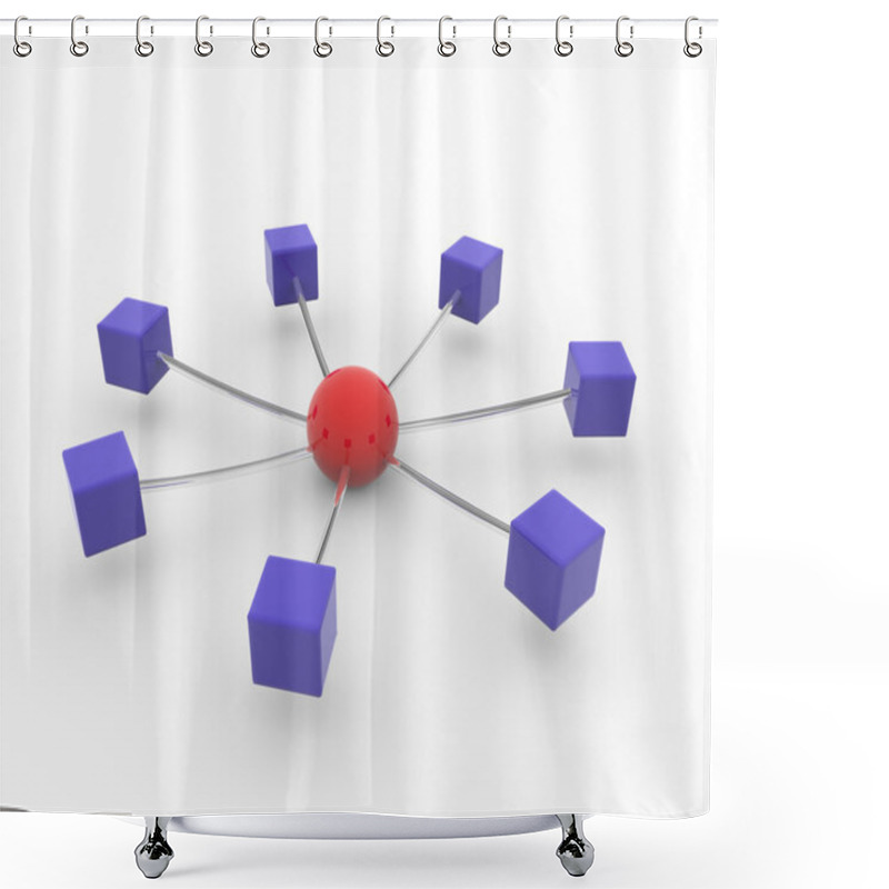 Personality  Networking Shower Curtains