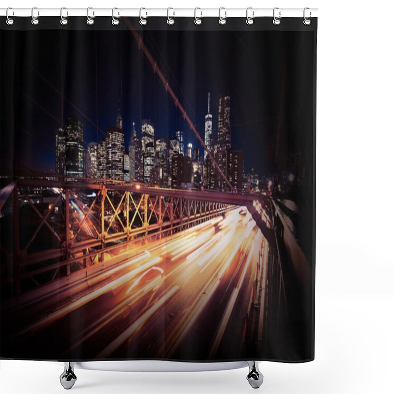 Personality  Evening Traffic In New York Shower Curtains