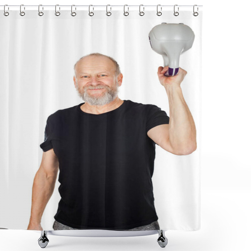 Personality  Kettlebell Workout Shower Curtains