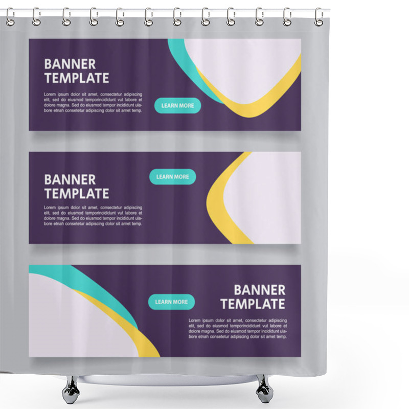 Personality  Coding Course For Children Web Banner Design Template. Vector Flyer With Text Space. Advertising Placard With Customized Copyspace. Printable Poster For Advertising. Arial Font Used Shower Curtains