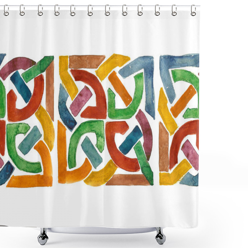 Personality  Geometric Seamless Pattern Shower Curtains