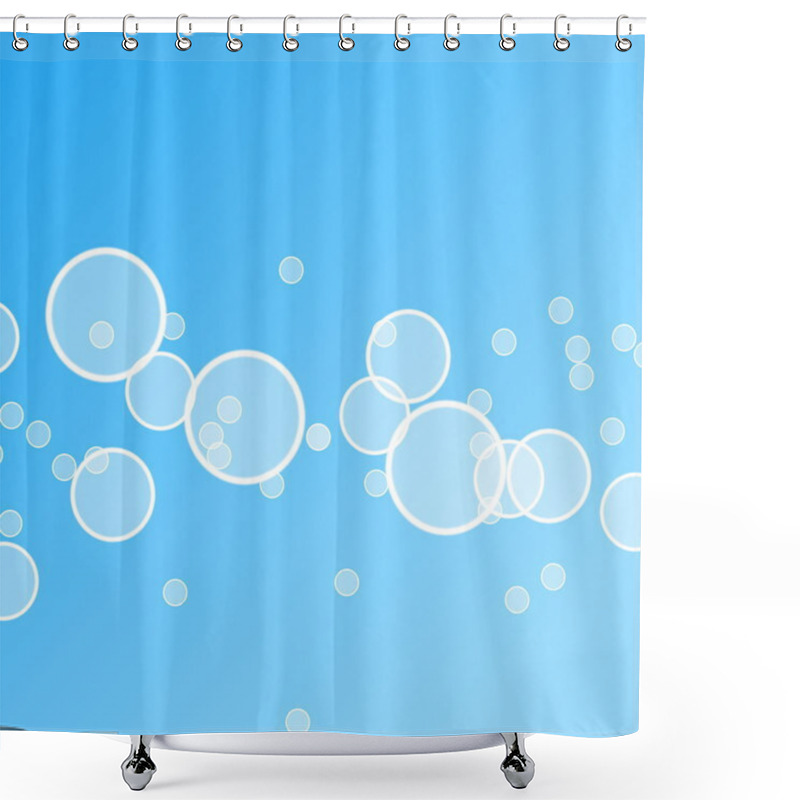 Personality  Abstract Water Bubble Illustration Shower Curtains