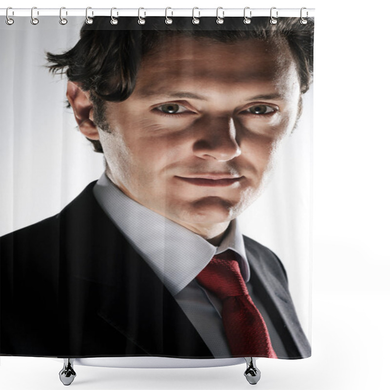 Personality  Deceitful Businessman Shower Curtains