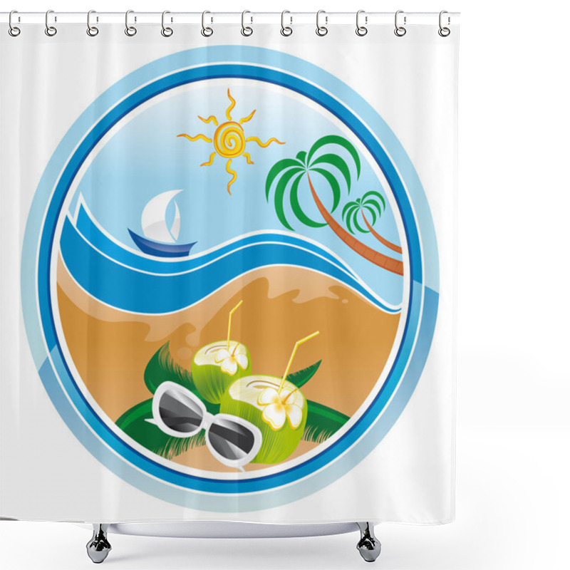 Personality  Summer World Shower Curtains