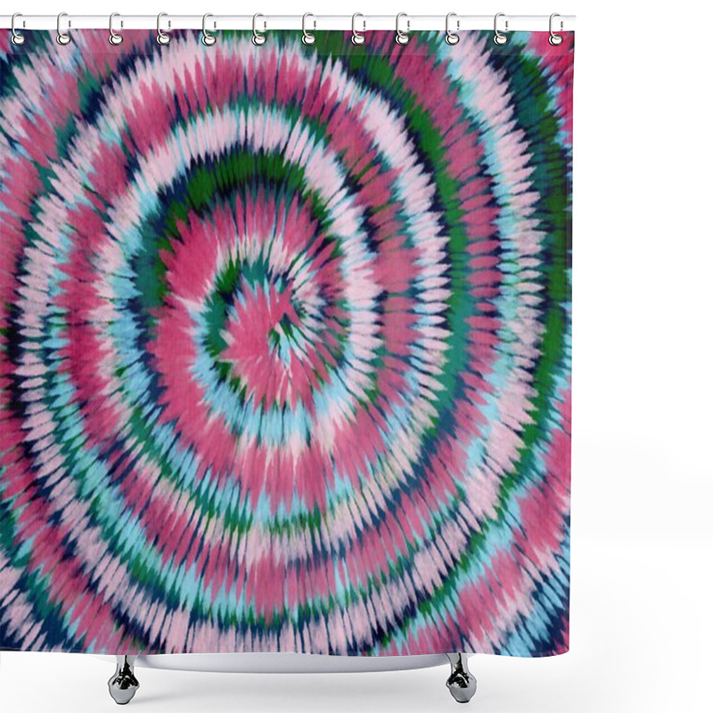 Personality  Artistic Fabric Tie Dye Striped Pattern Ink Background Bohemian Spiral. Hippie Dye Drawn Tiedye Swirl Shibori Tie Dye Abstract Batik Seamless Pattern Trendy Fashion Fantasy Dirty Tie Dye Watercolour Shower Curtains