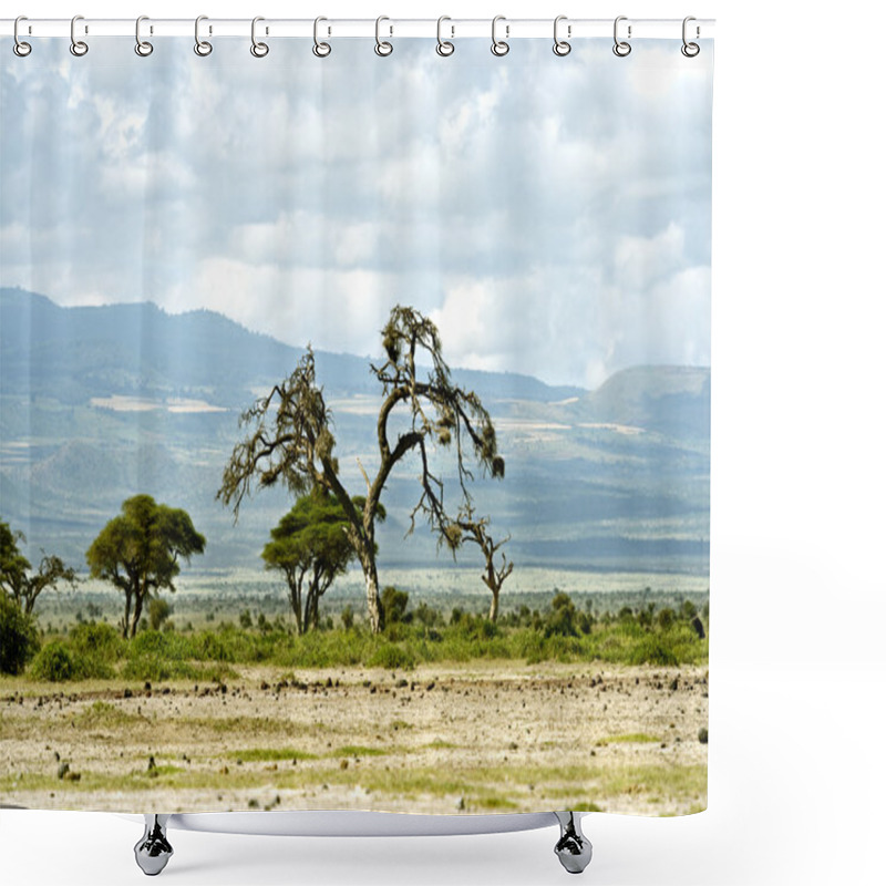 Personality  Landscape Shower Curtains