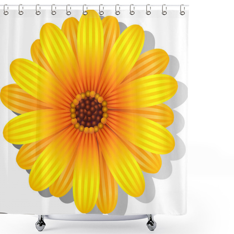 Personality  Beautiful Yellow Gerber Daisy Shower Curtains