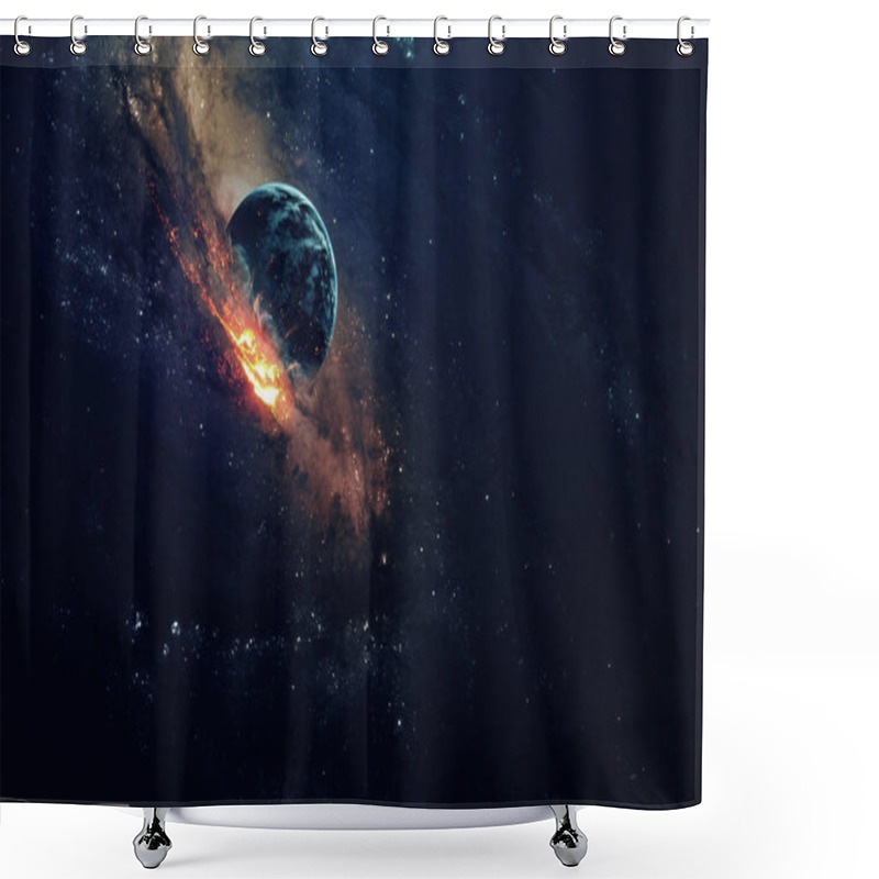 Personality  Galaxy In Space, Beauty Of Universe, Black Hole. Elements Furnished By NASA Shower Curtains