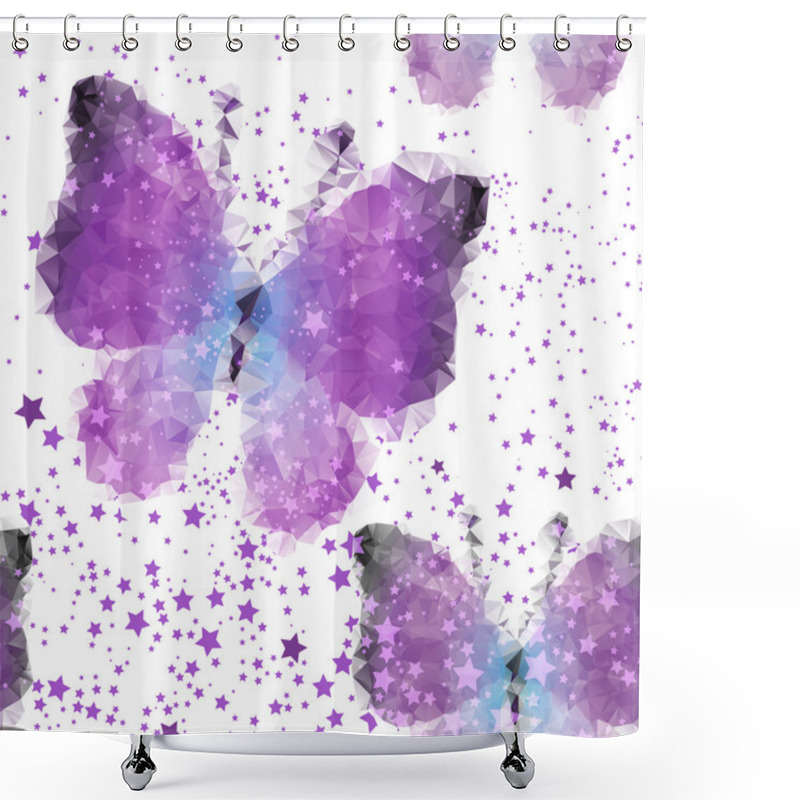 Personality  Spring Seamless White Pattern Shower Curtains