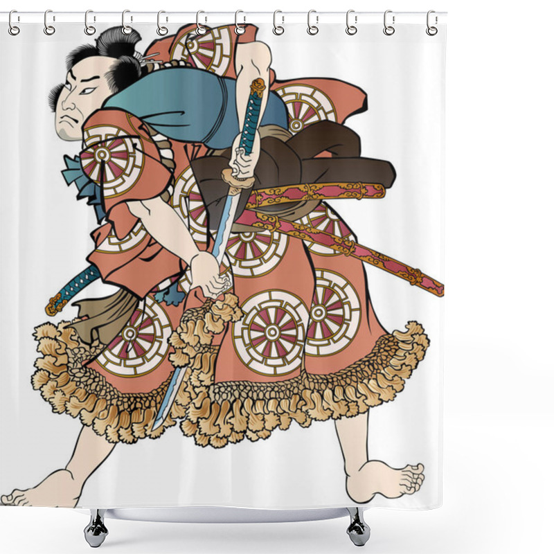 Personality  Ukiyo-e Samurai 19 Shower Curtains