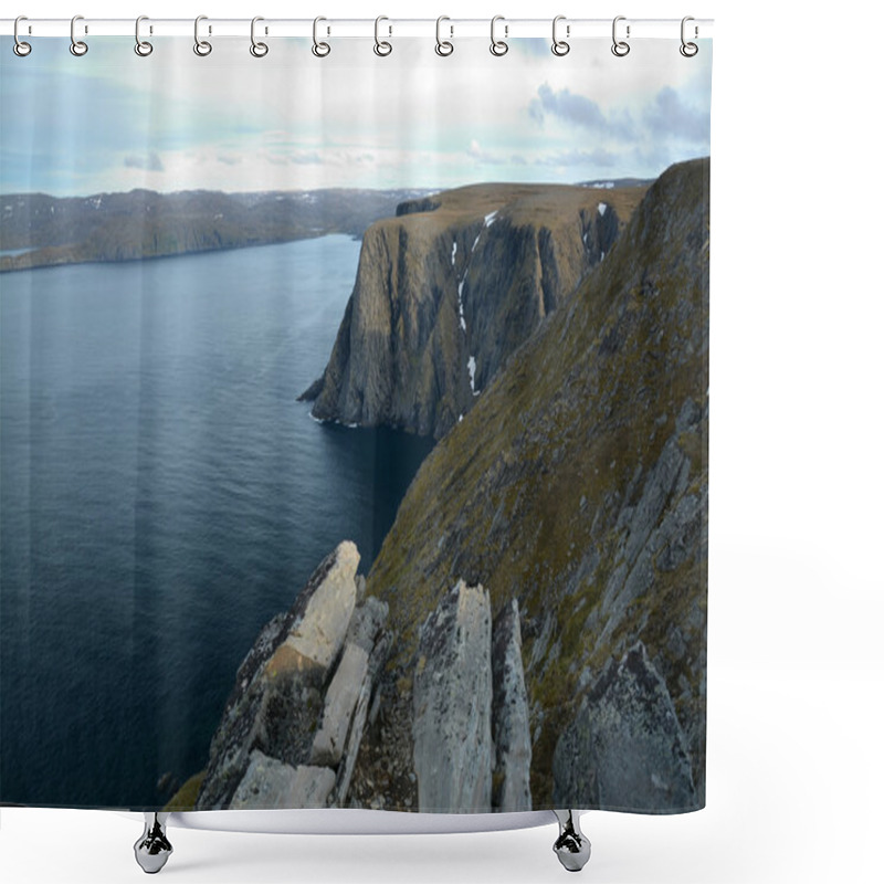 Personality  North Cape, Norway Shower Curtains