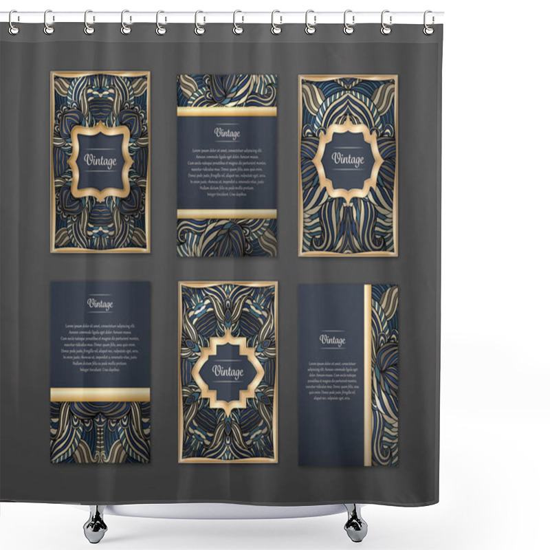 Personality  Set Of  Coloful Flyers. Shower Curtains