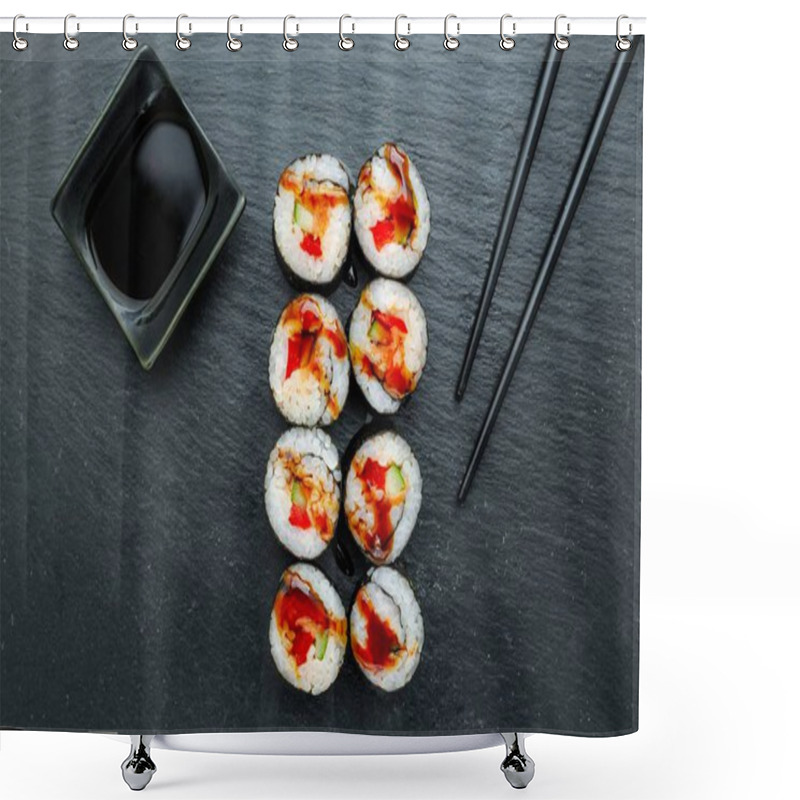 Personality  Tasty Maki Rolls Shower Curtains