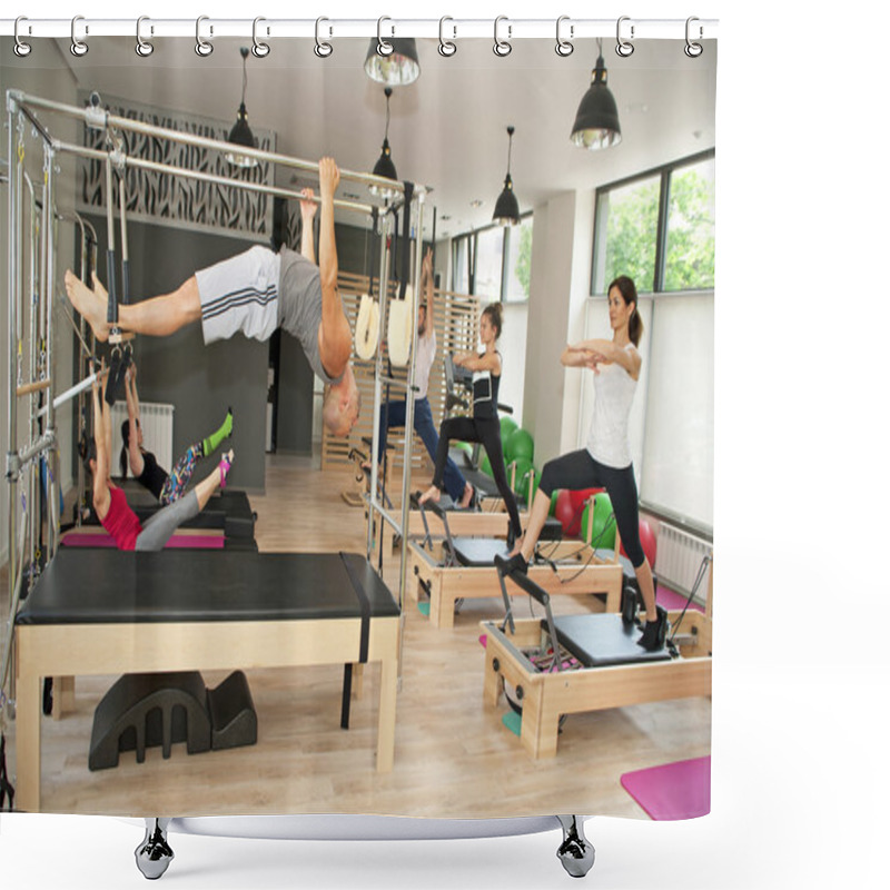 Personality  Pilates At Gym Shower Curtains