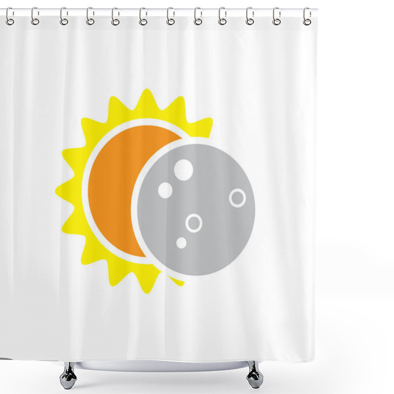 Personality  Total Solar Eclipse Icon On August 8, 2017 Shower Curtains