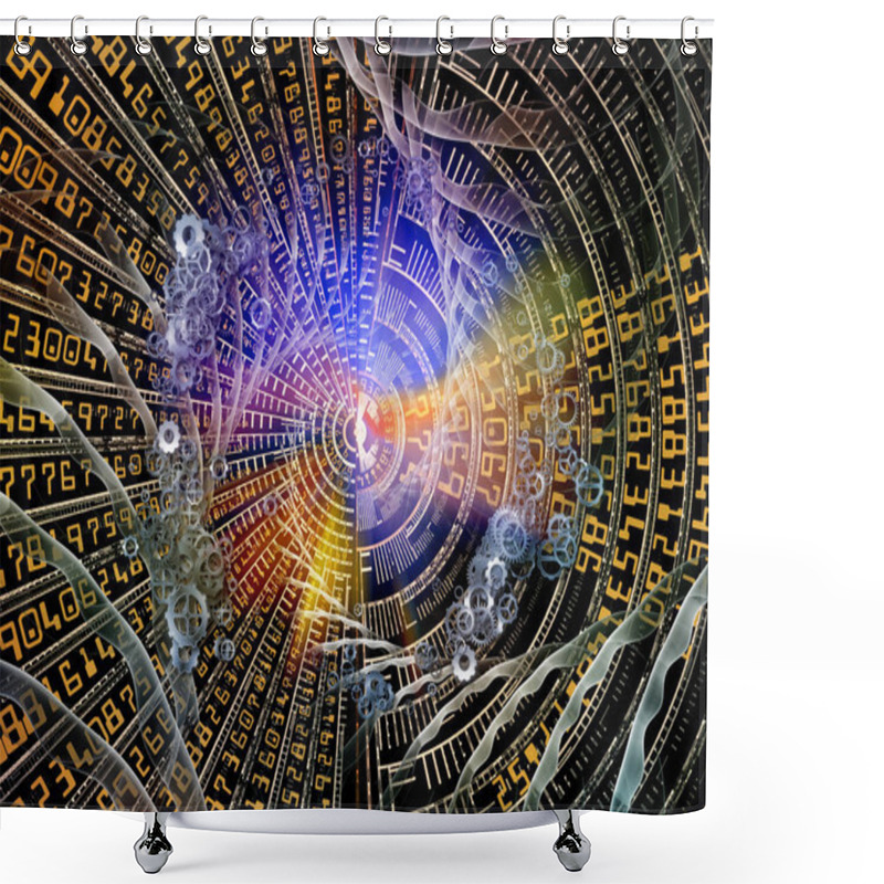 Personality  Secrets Of World Of Numbers Shower Curtains