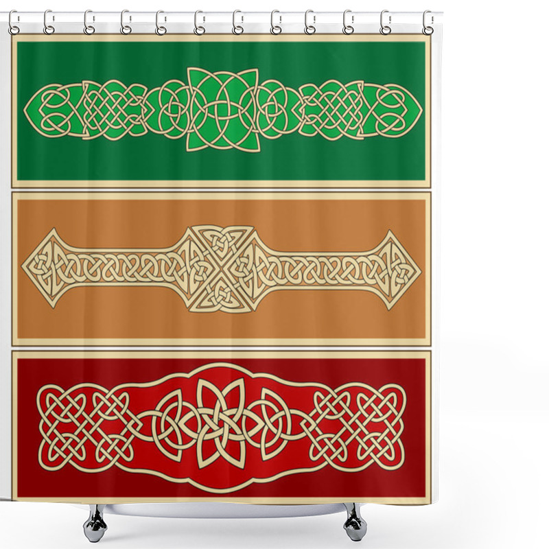 Personality  Celtic Ornaments And Patterns Shower Curtains