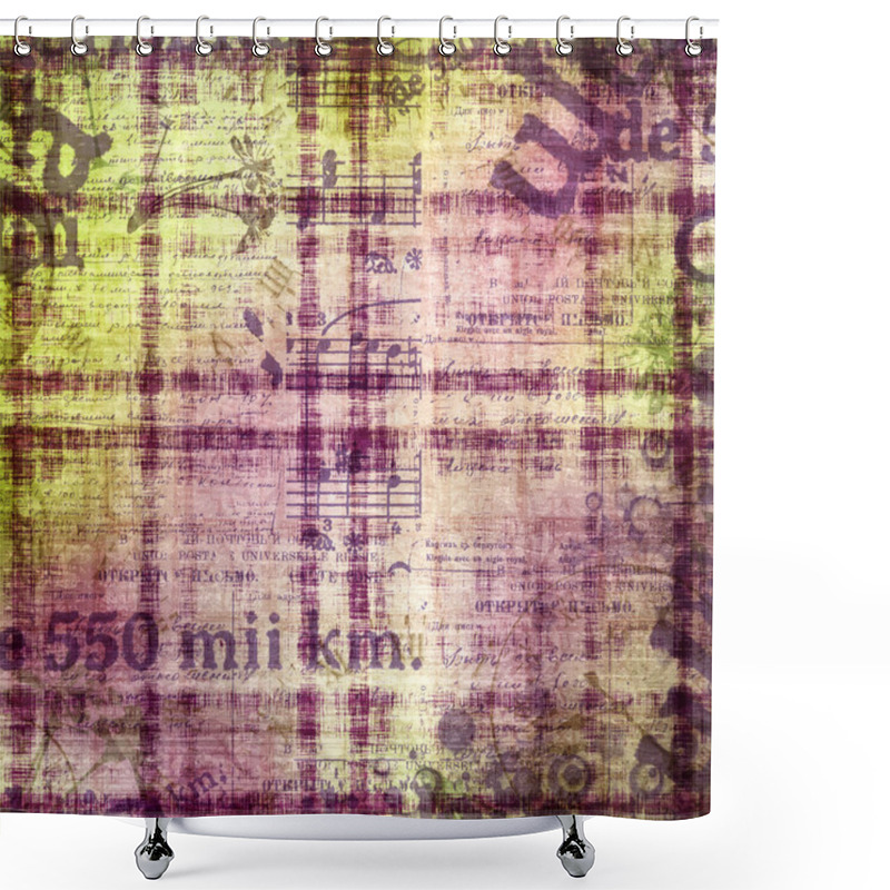 Personality  Abstract Beautiful Background In The Style Of Mixed Media With F Shower Curtains