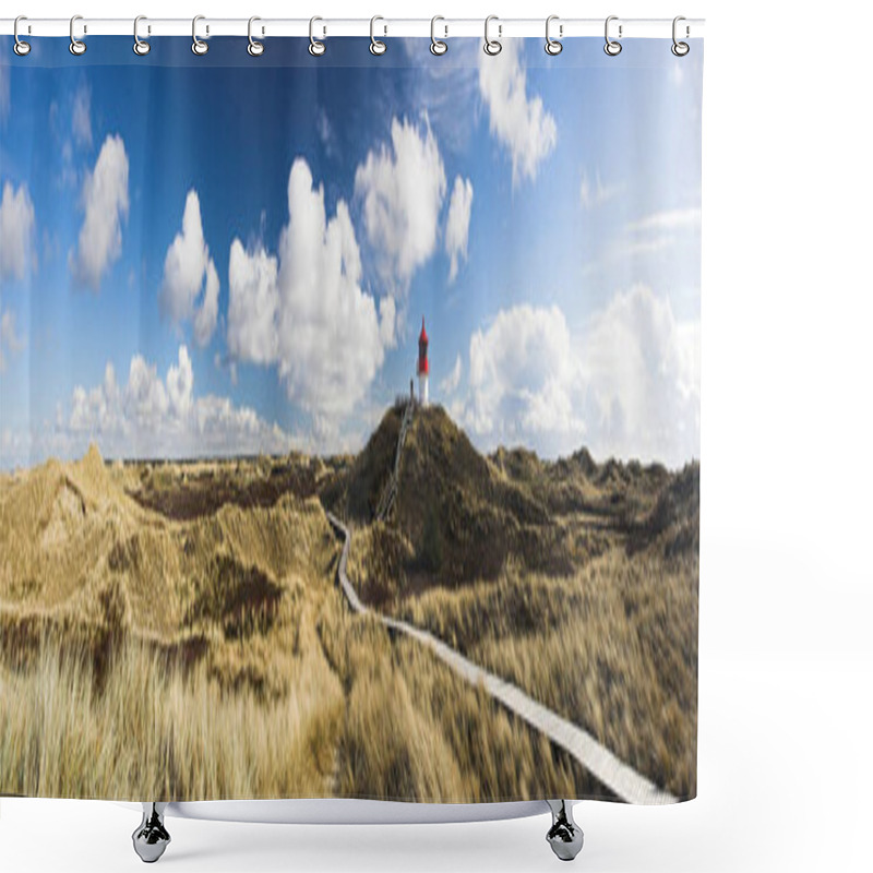 Personality  Scenic View Of Dunes, Selective Focus Shower Curtains