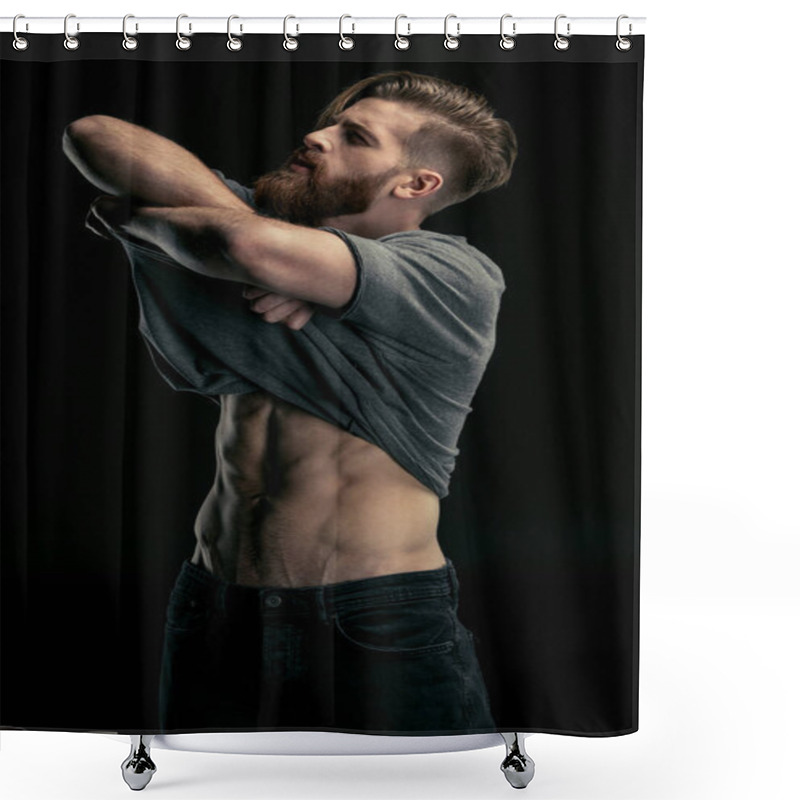 Personality  Stylish Handsome Man Shower Curtains