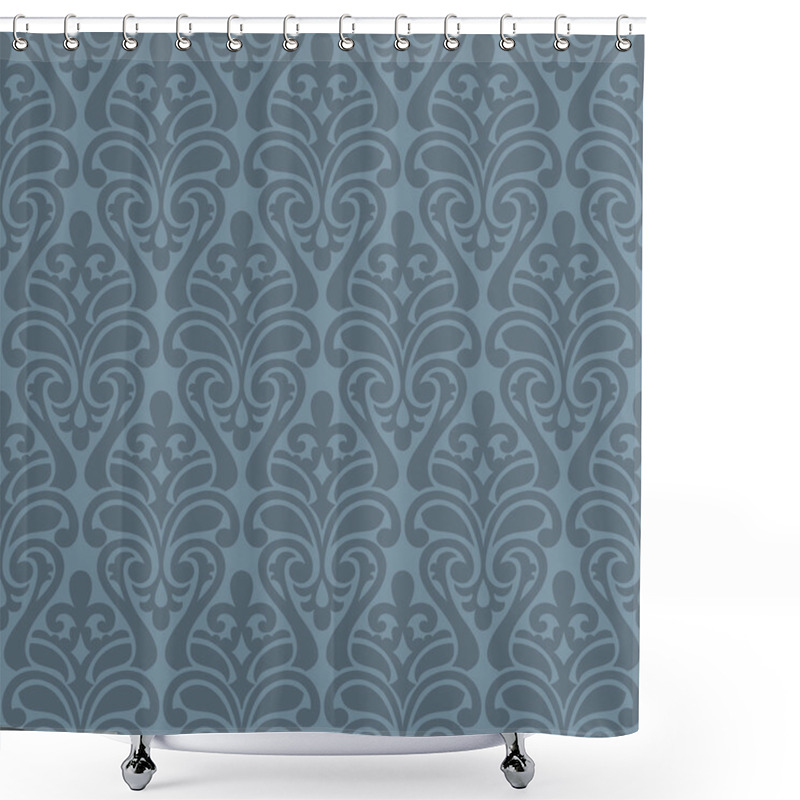 Personality  Ikat Damask Seamless Background Pattern Shower Curtains