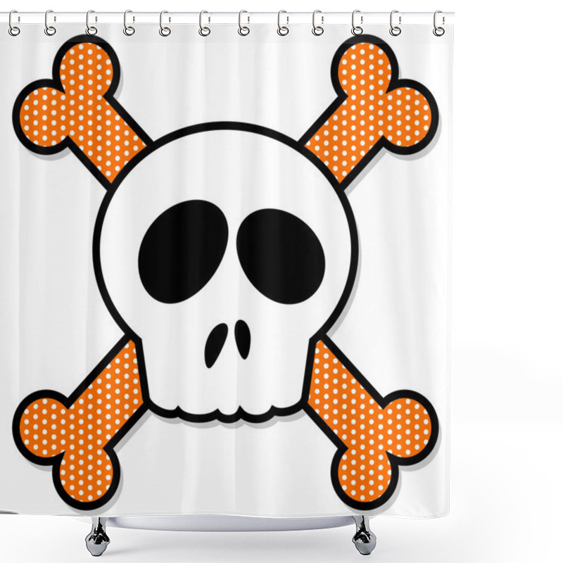 Personality  Skull And Crossbones Shower Curtains