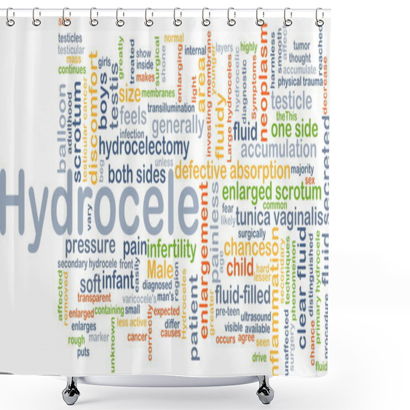 Personality  Hydrocele Background Concept Shower Curtains