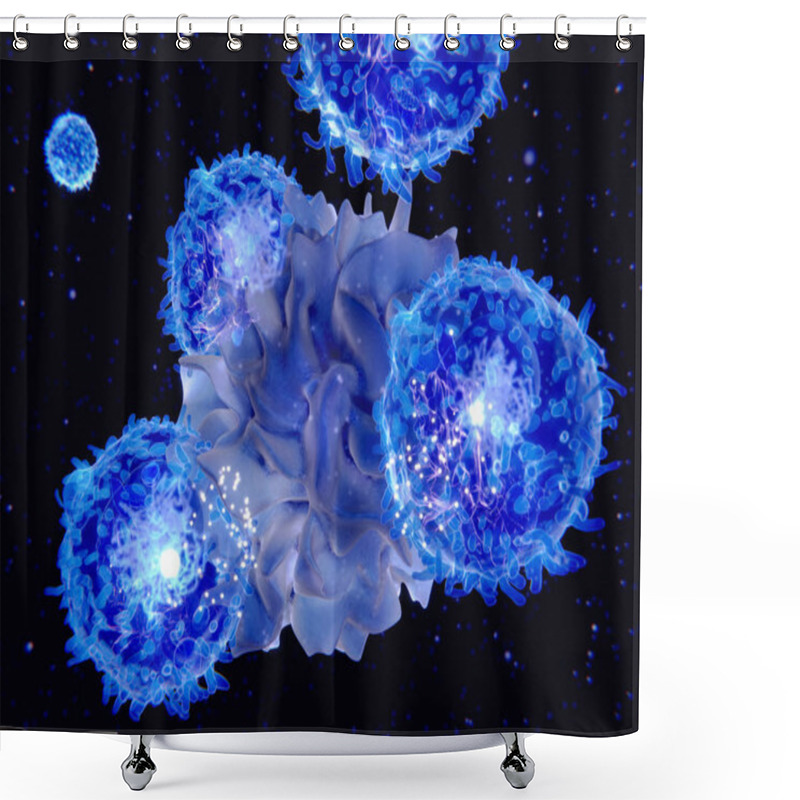 Personality  3d Computer Illustration Of A Dendritic Cell. They Areantigen-presenting Cells  Of The Immune System. Their Main Function Is To Process Antigen Material And Present It On The Cell Surface To The T Cells Of The Immune System. They Are Messengers Betwe Shower Curtains