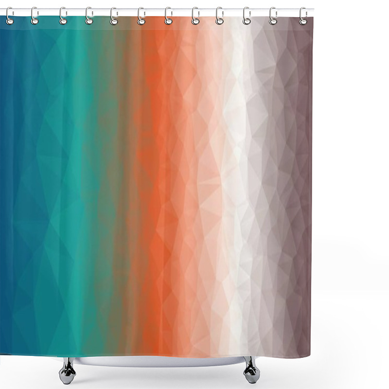 Personality  Abstract Geometric Background With Poly Pattern Shower Curtains