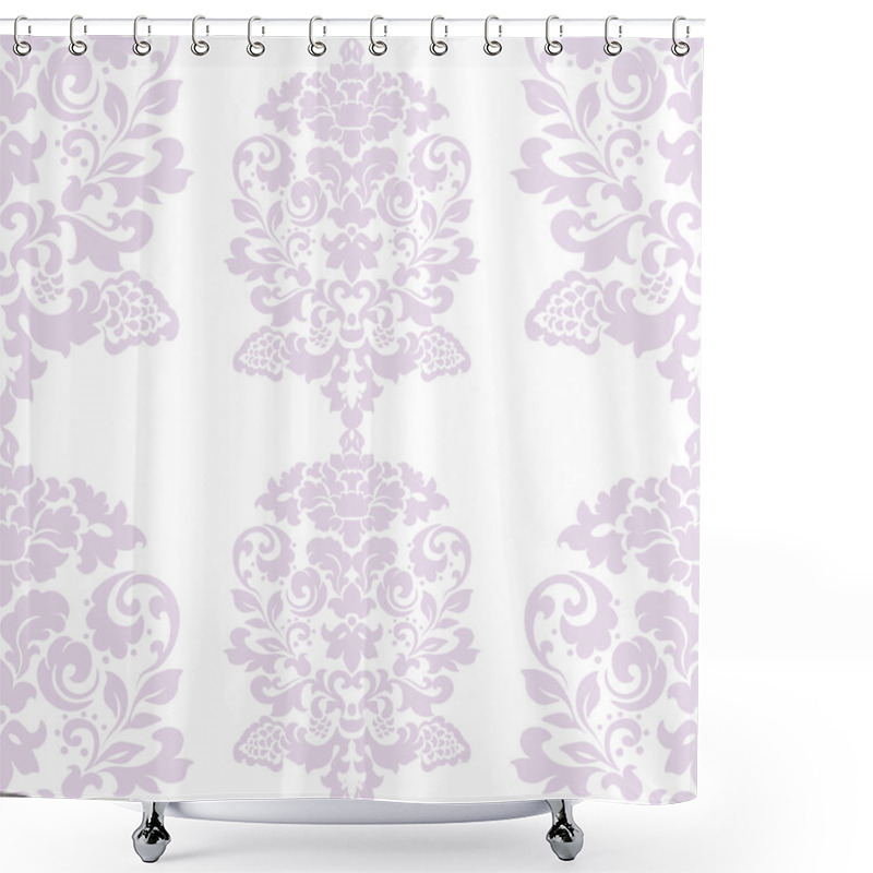 Personality  Vector Floral Damask Ornament Pattern Shower Curtains