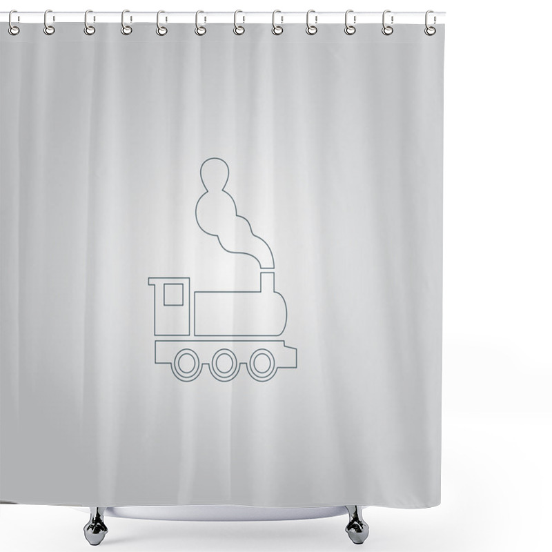 Personality  Train Icon Shower Curtains