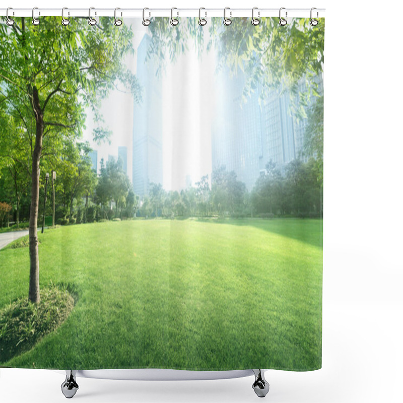 Personality  Sunny Day In Park Shower Curtains