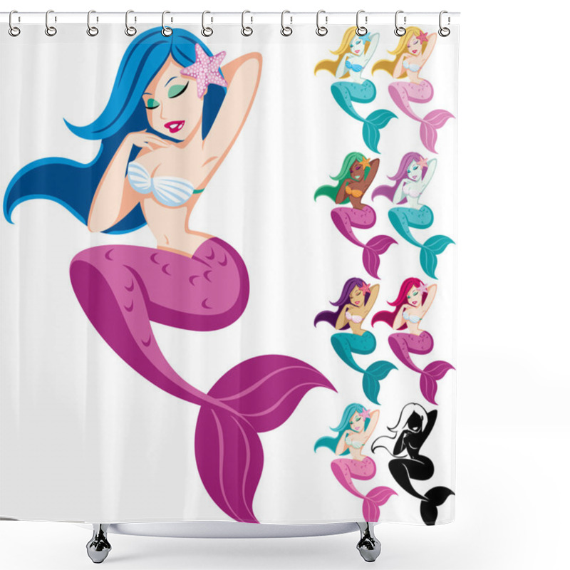 Personality  Mermaid Shower Curtains