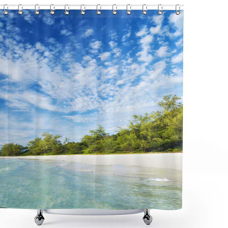 Personality  Long Beach On Koh Rong Island Cambodia Shower Curtains