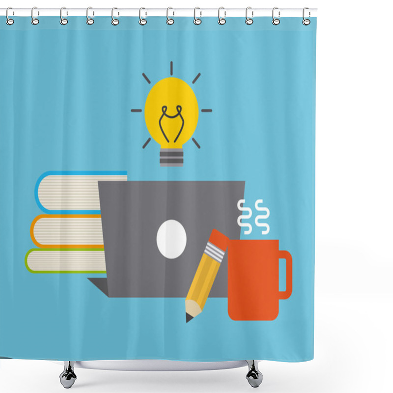 Personality  Business Concept Design Shower Curtains