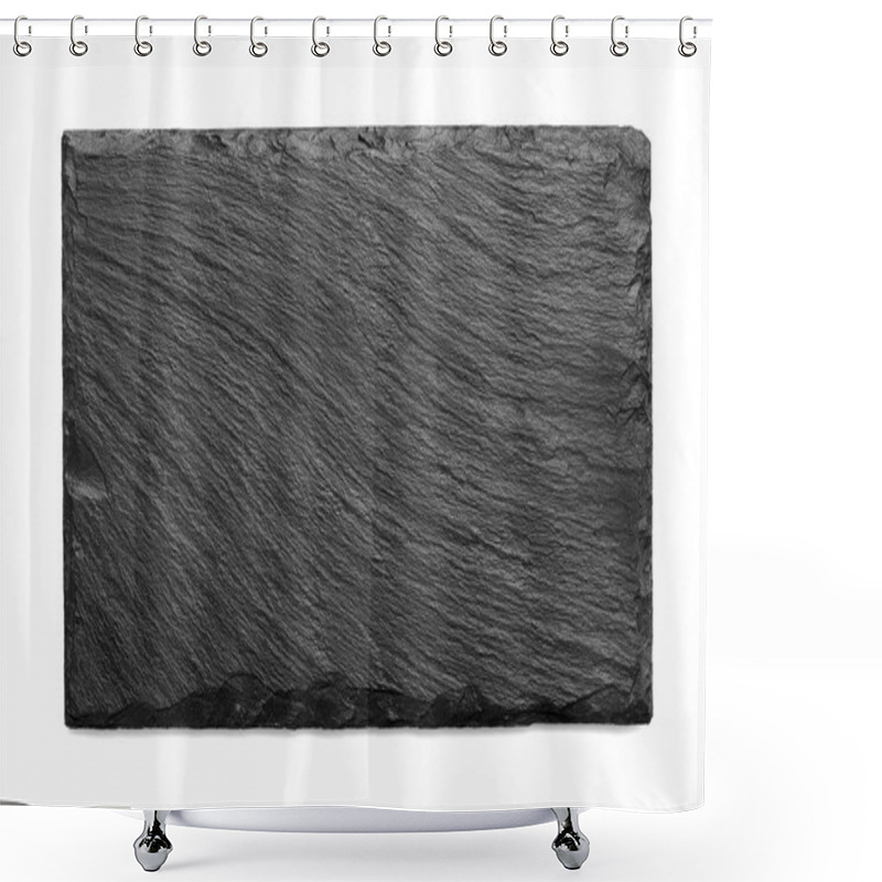 Personality  Black Slate Tile Shower Curtains