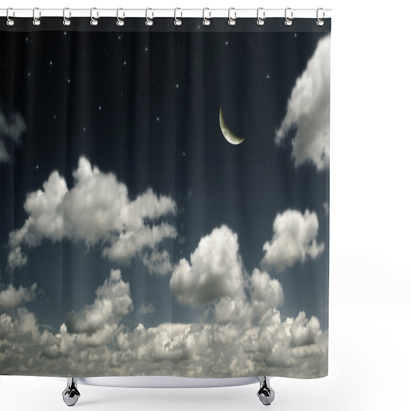 Personality  The Night Sky Shower Curtains