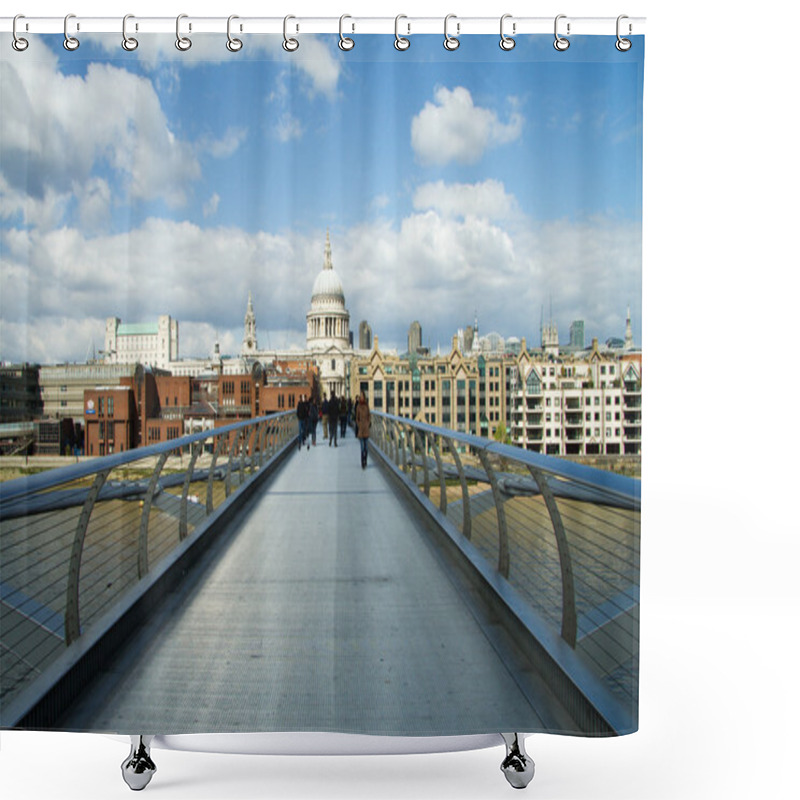 Personality  St Pauls Cathedral View From The Millennium Bridge, London Shower Curtains