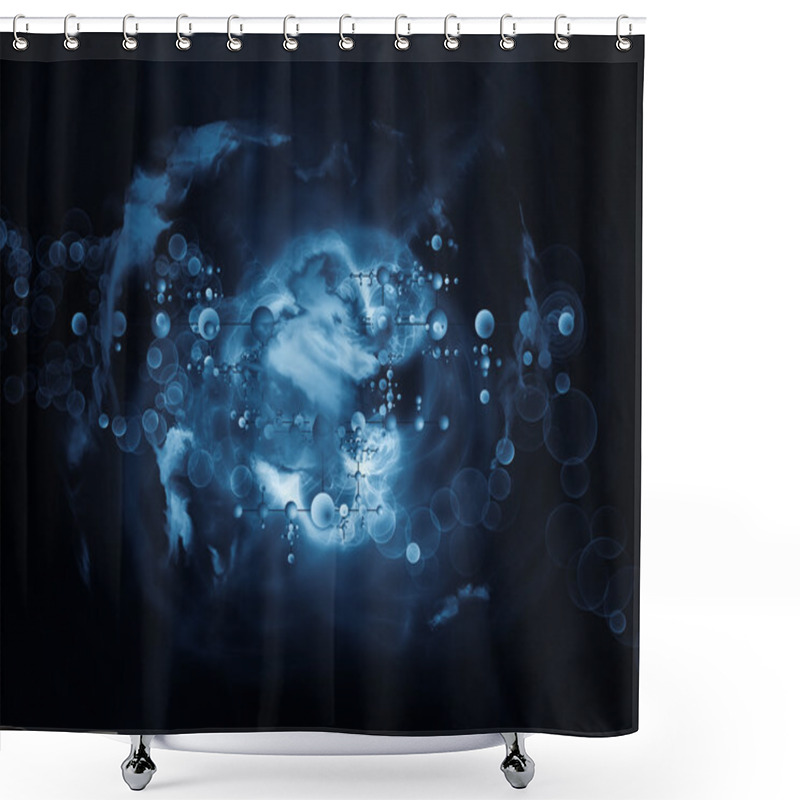 Personality  Microcosm Abstraction Shower Curtains