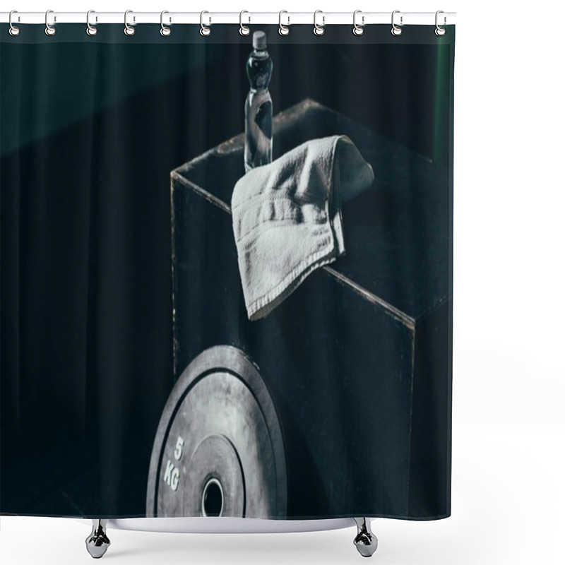 Personality  Dumbbell Weight Shower Curtains