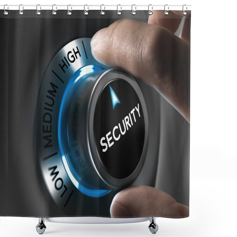 Personality  Security And Risk Management Concept Shower Curtains