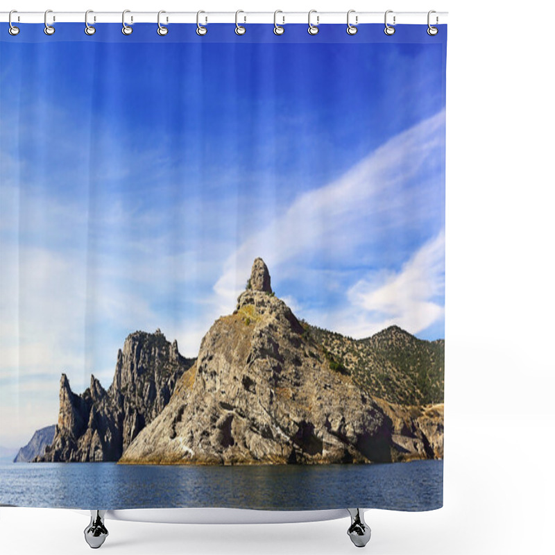 Personality  Rocky Coast Line Shower Curtains