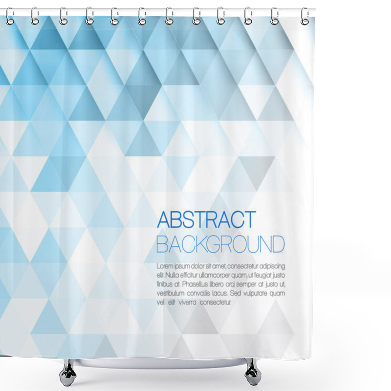 Personality  Abstract Triangular Background Shower Curtains